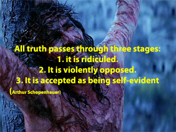 Truth passes through three stages
